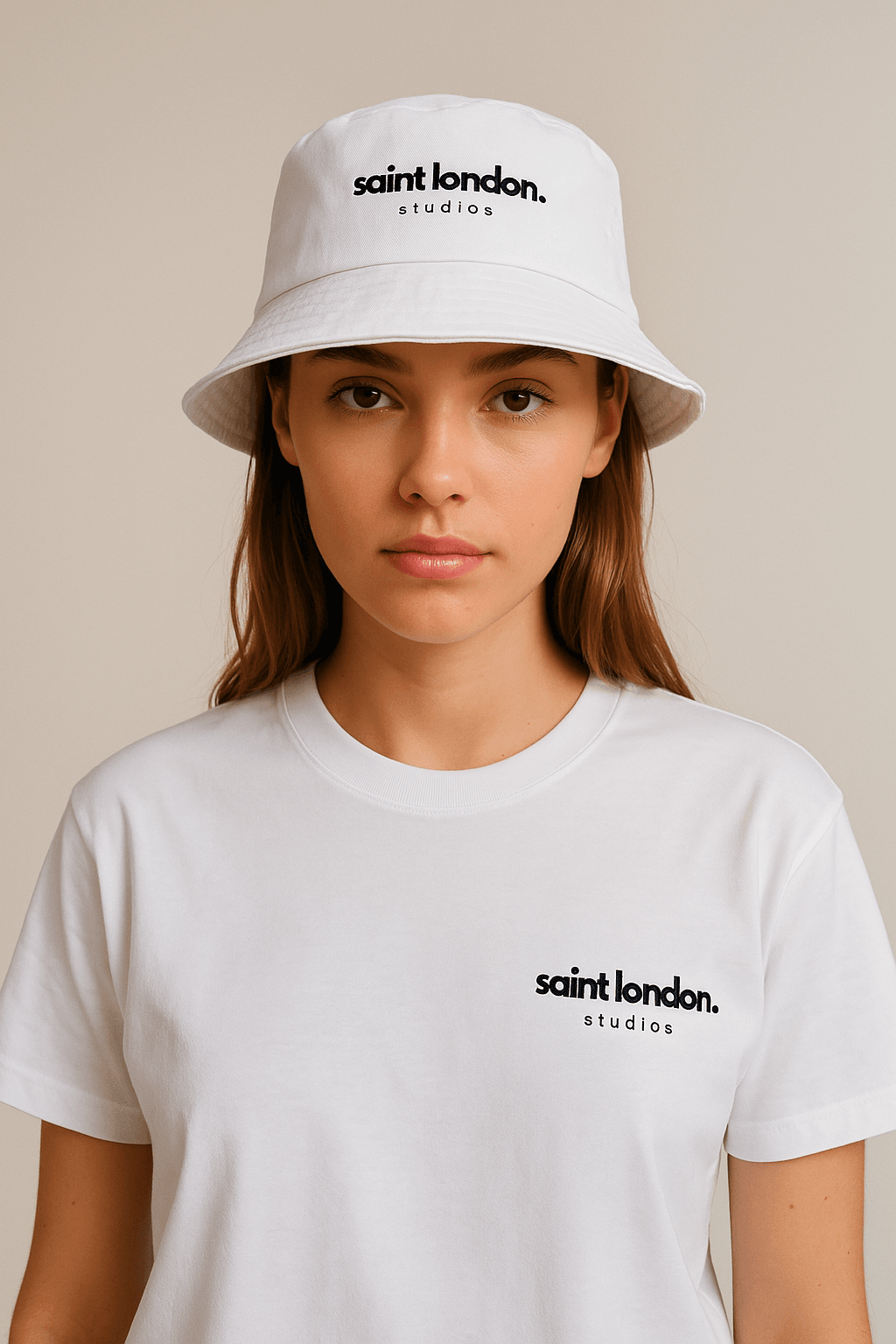 Plain foldable sun hat x saint london studios - Saint London Studios