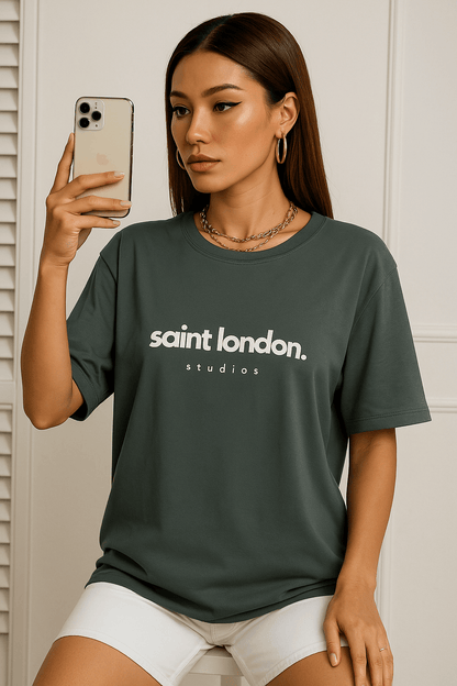 Loose-Fitting Drop-Shoulder T-Shirt by Saint London Studios - Stylish Casual Wear - Saint London Studios